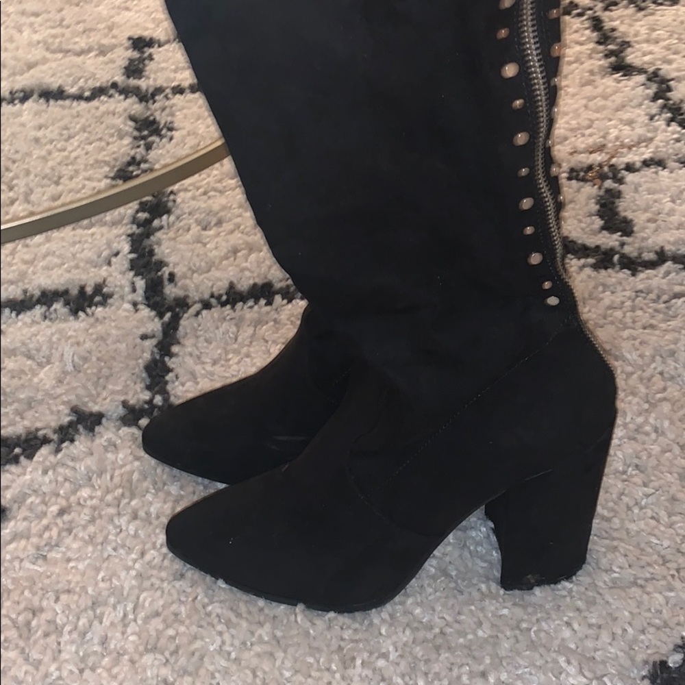 High Boots with Heel/ worn once